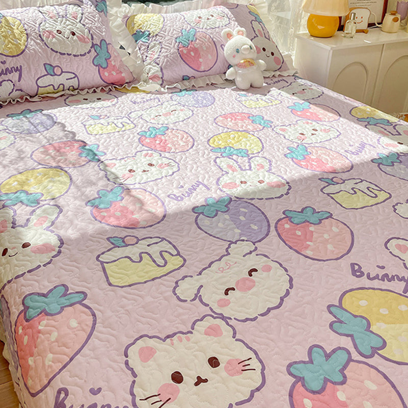 Modern Style Fitted Sheet Floral Cotton Bed Sheet Set for Bedroom