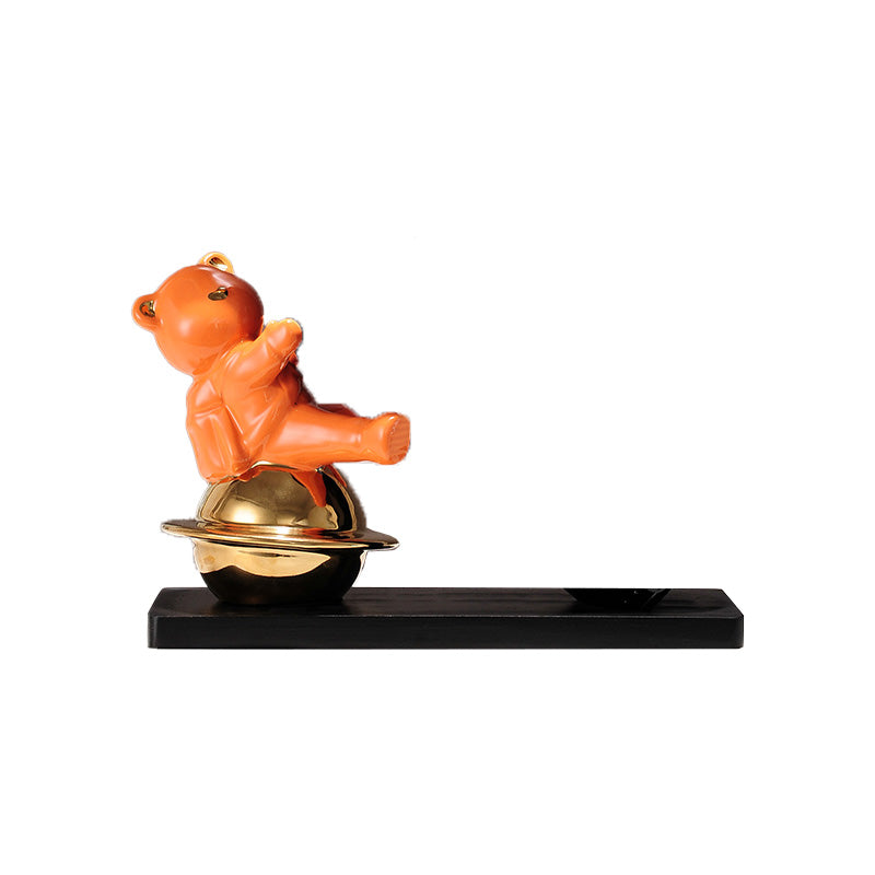 Countertop Wine Rack Solid Wood Base Wine Bottle Rack for Living Room