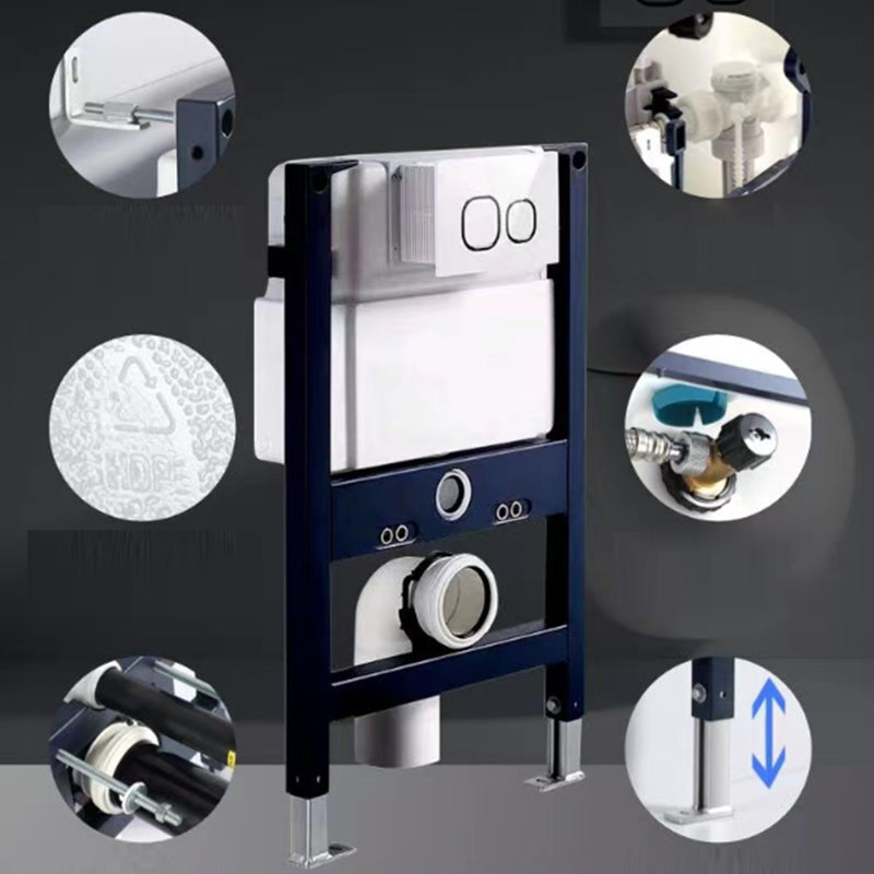 Modern White Flush Toilet Wall Mount Urine Toilet with Seat for Bathroom