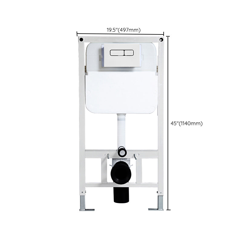 Modern White Flush Toilet Wall Mount Urine Toilet with Seat for Bathroom