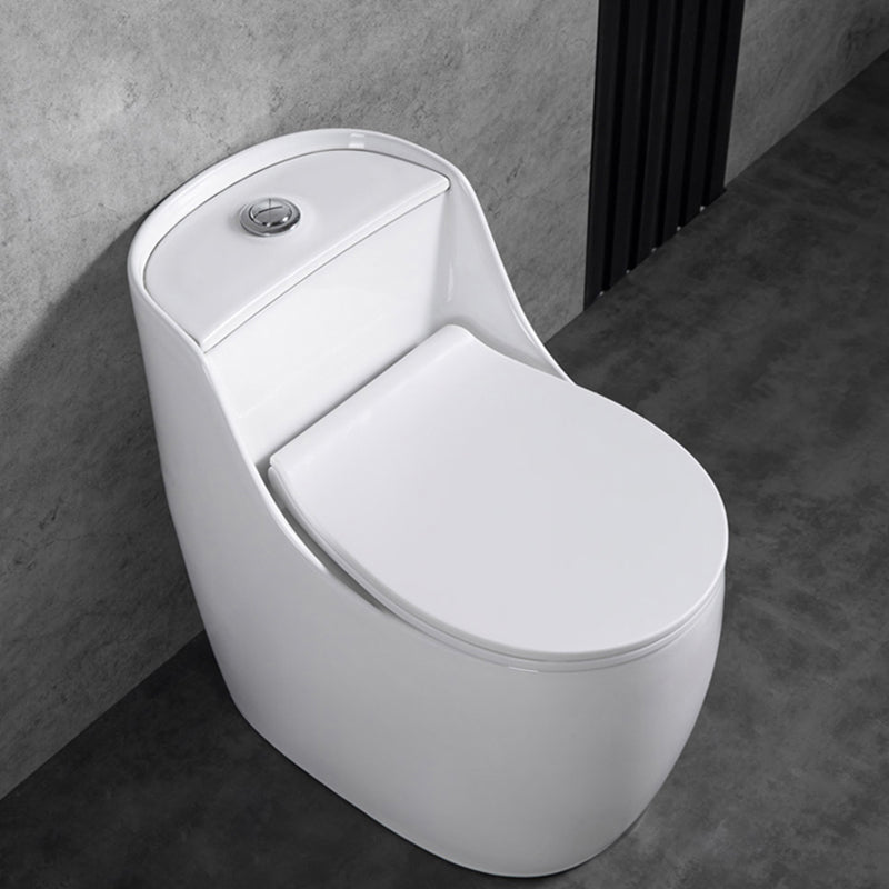 Contemporary Siphon Jet Toilet Floor Mount Urine Toilet for Washroom