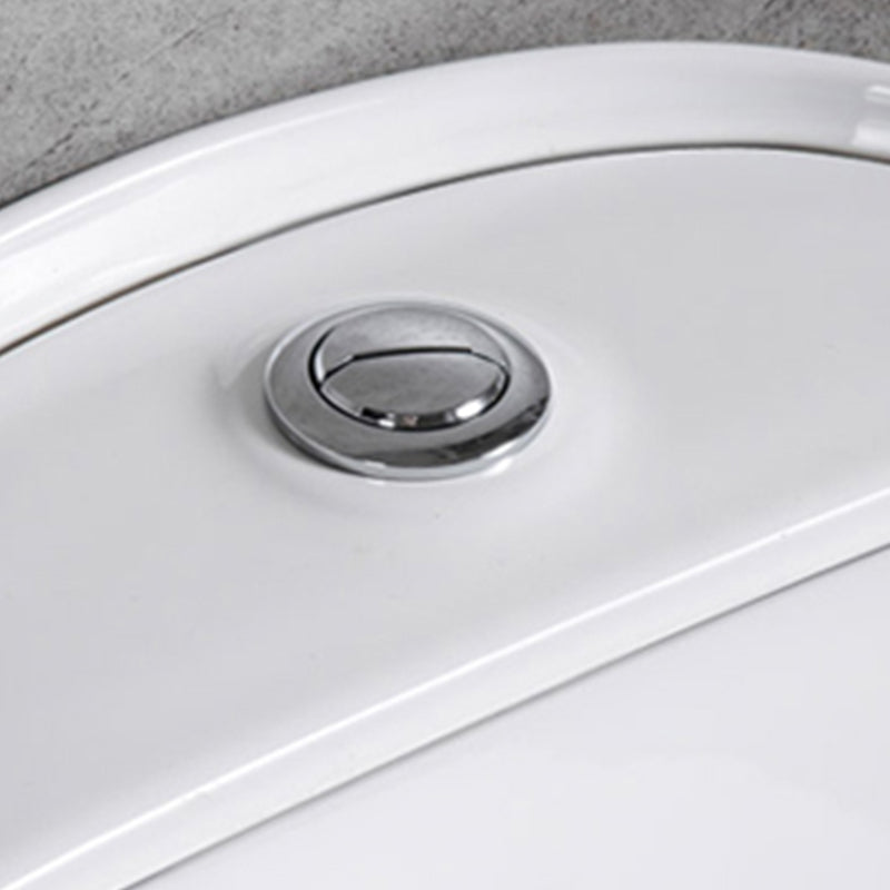 Contemporary Siphon Jet Toilet Floor Mount Urine Toilet for Washroom