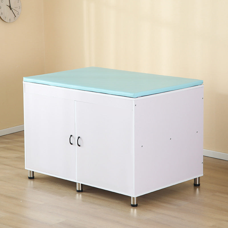 Modern Wooden Changing Table Dresser with Cabinet and Pad, 2-in-1 Changing Table
