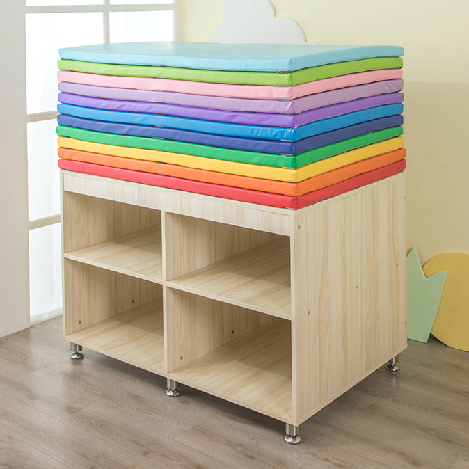 Modern Wood Changing Table Dresser with Storage and Pad, Flat Top Changing Table