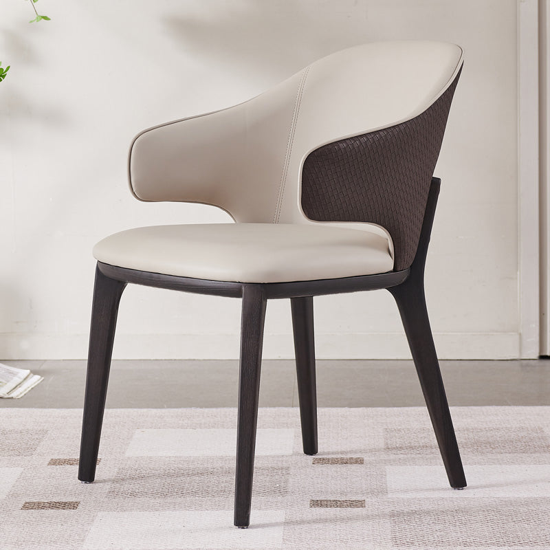 Industrial Upholstered Dining Chair Armless Dining Room Chair