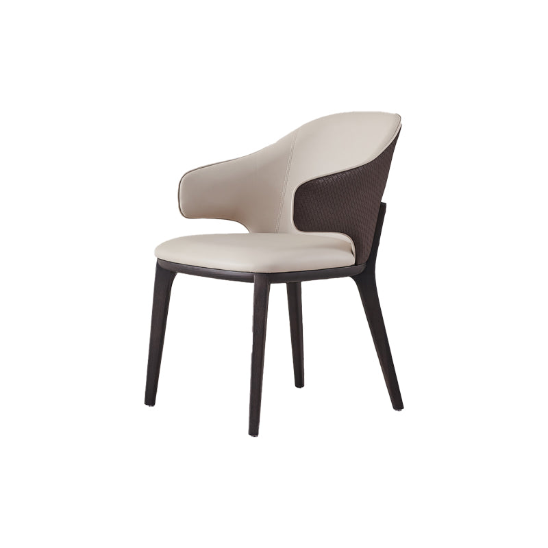 Industrial Upholstered Dining Chair Armless Dining Room Chair