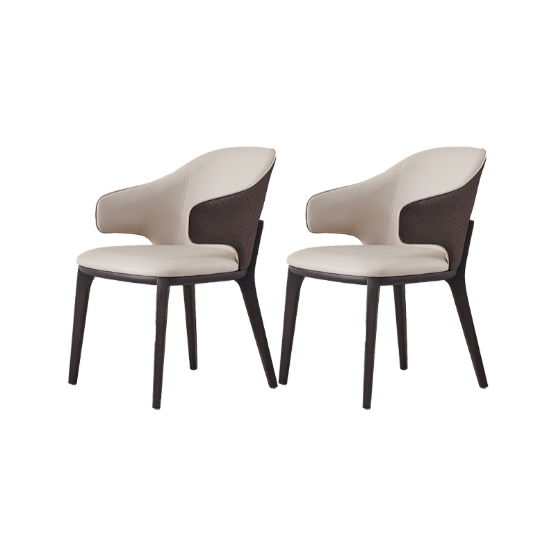 Industrial Upholstered Dining Chair Armless Dining Room Chair