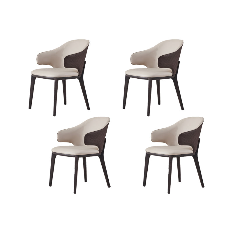 Industrial Upholstered Dining Chair Armless Dining Room Chair