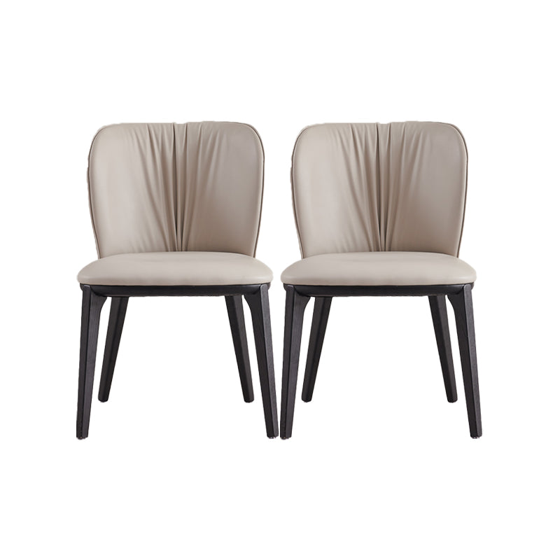 Industrial Upholstered Dining Chair Armless Dining Room Chair