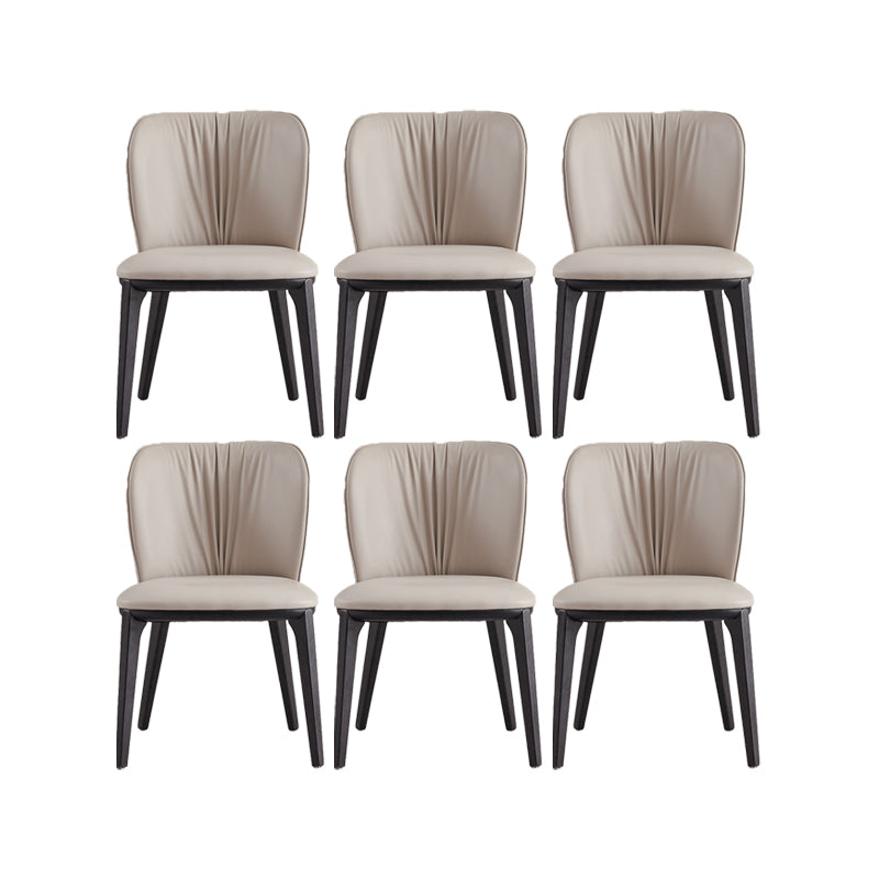 Industrial Upholstered Dining Chair Armless Dining Room Chair