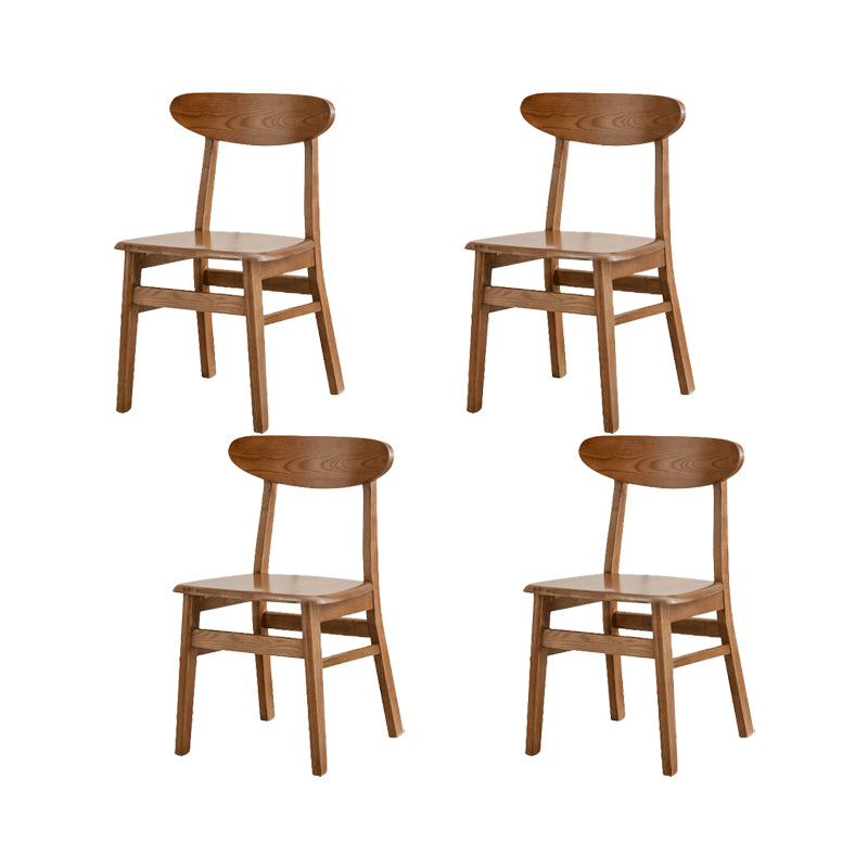 Traditional Kitchen Dining Chairs Solid Wood Open Back Side Chair