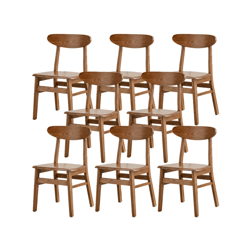 Traditional Kitchen Dining Chairs Solid Wood Open Back Side Chair