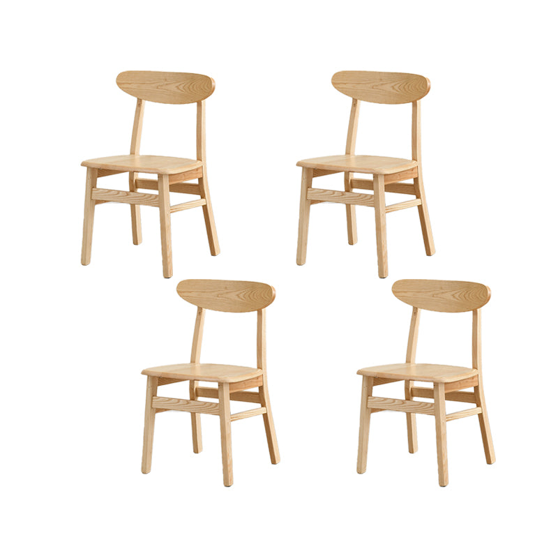 Traditional Kitchen Dining Chairs Solid Wood Open Back Side Chair