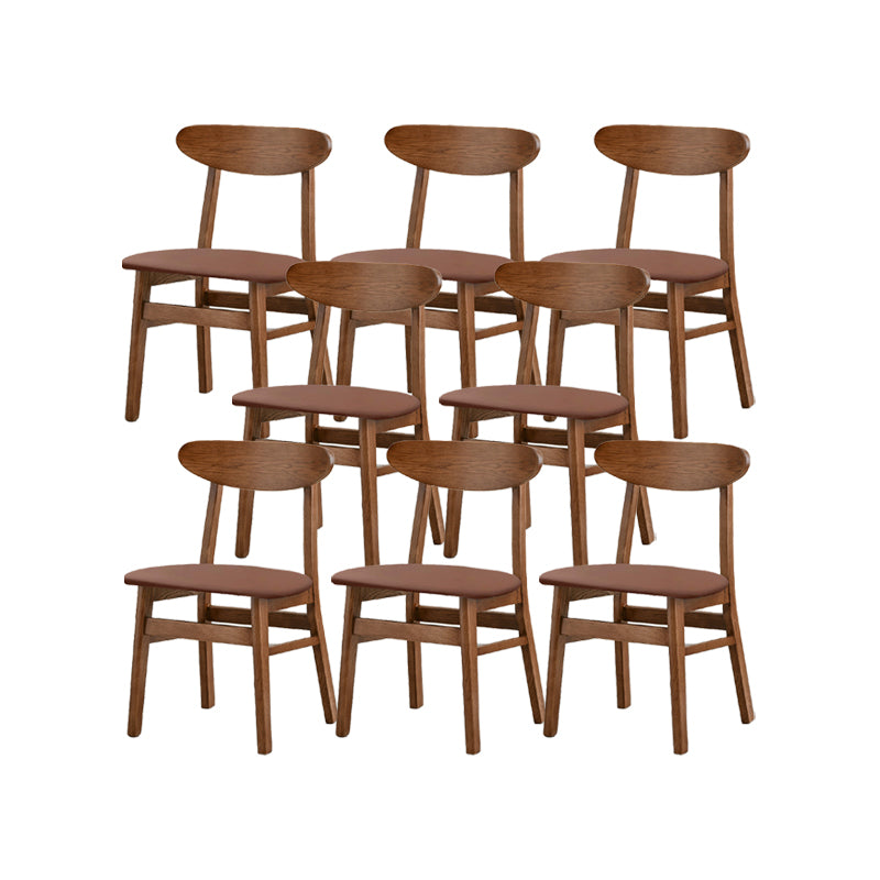 Traditional Kitchen Dining Chairs Solid Wood Open Back Side Chair