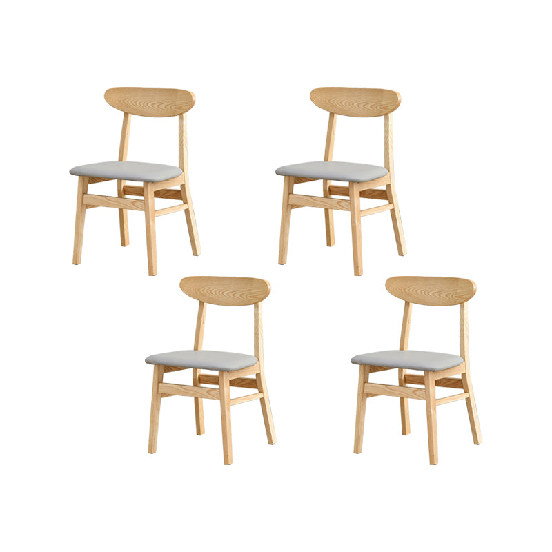 Traditional Kitchen Dining Chairs Solid Wood Open Back Side Chair