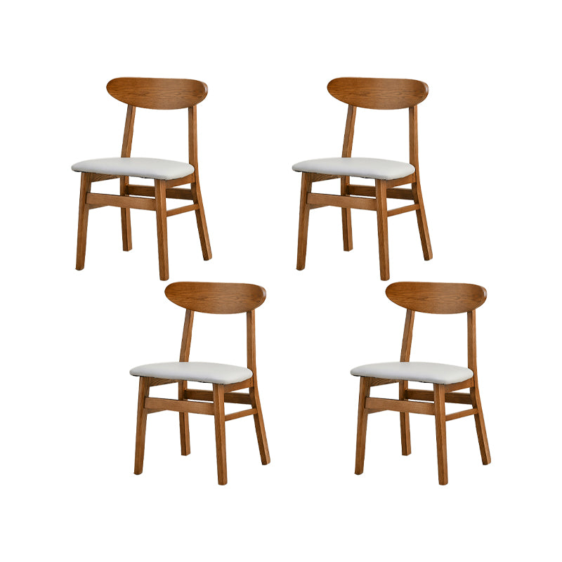Traditional Kitchen Dining Chairs Solid Wood Open Back Side Chair
