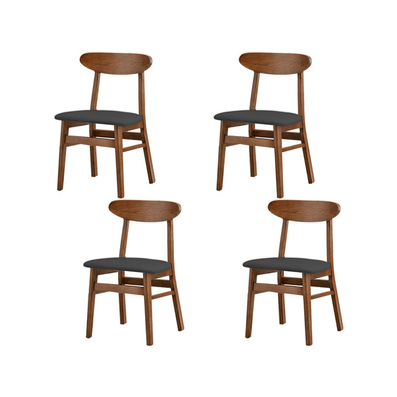Traditional Kitchen Dining Chairs Solid Wood Open Back Side Chair