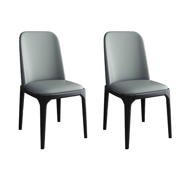 Modern Style Parsons Chairs Faux Leather Dining Chair for Dining Room