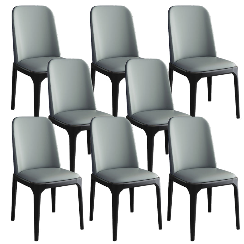 Modern Style Parsons Chairs Faux Leather Dining Chair for Dining Room