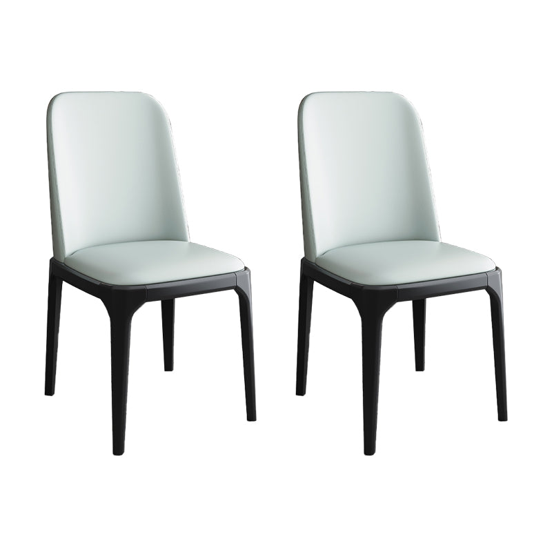 Modern Style Parsons Chairs Faux Leather Dining Chair for Dining Room