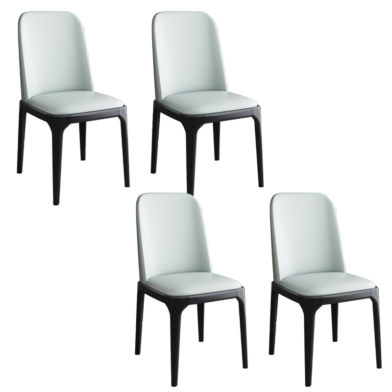 Modern Style Parsons Chairs Faux Leather Dining Chair for Dining Room