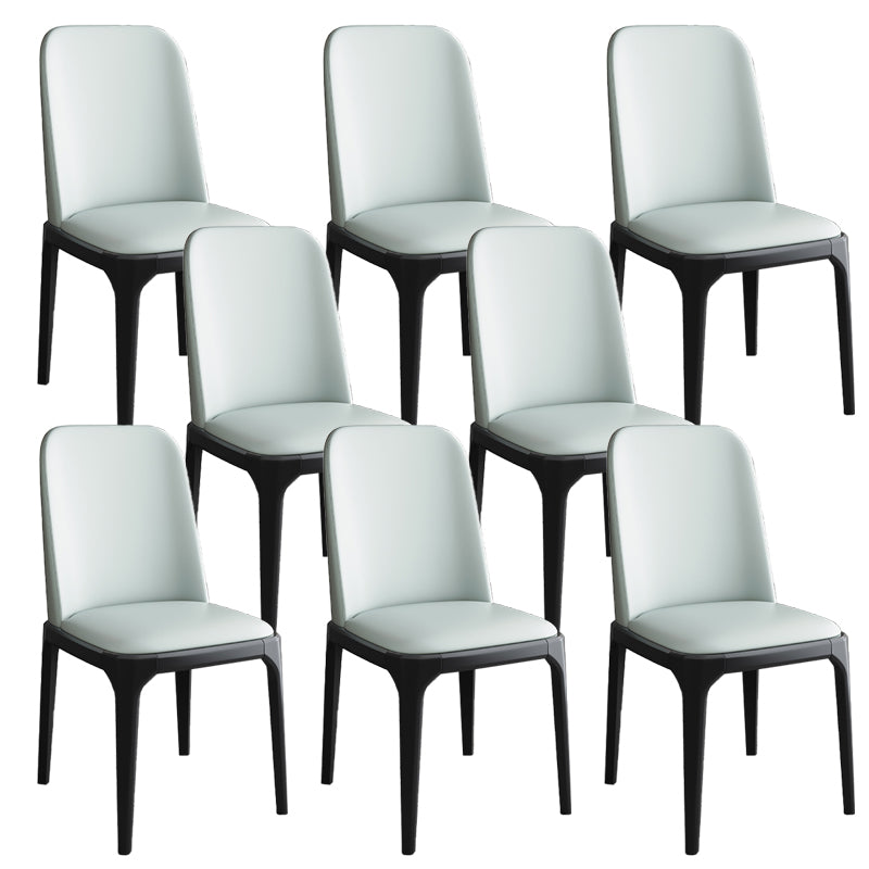 Modern Style Parsons Chairs Faux Leather Dining Chair for Dining Room
