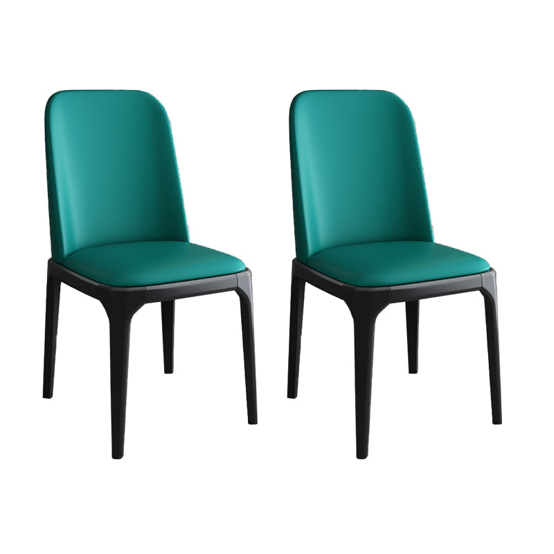 Modern Style Parsons Chairs Faux Leather Dining Chair for Dining Room
