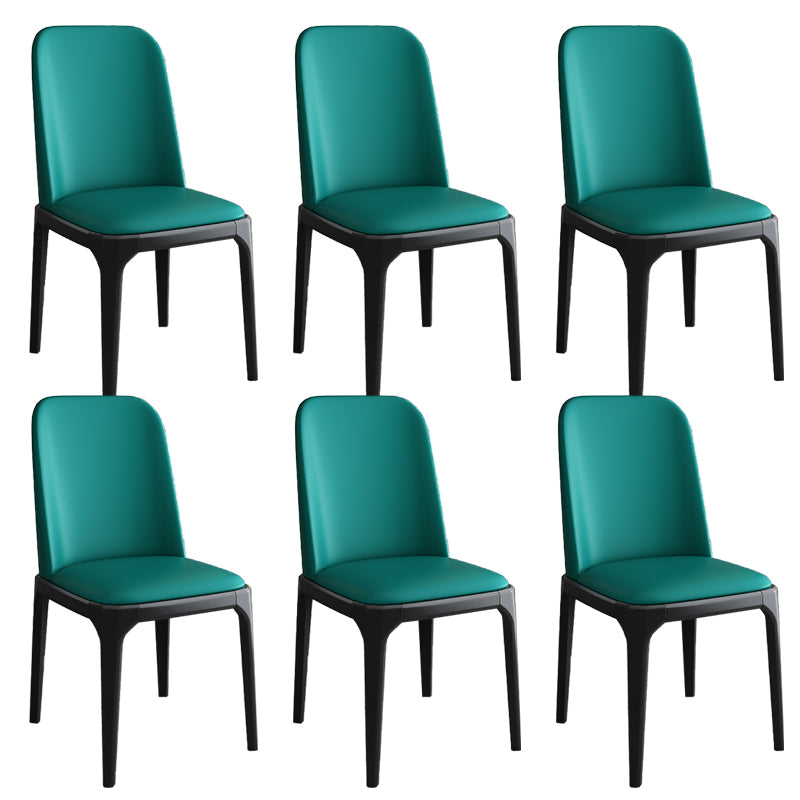 Modern Style Parsons Chairs Faux Leather Dining Chair for Dining Room