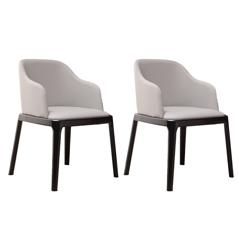 Modern Style Parsons Chairs Faux Leather Dining Chair for Dining Room