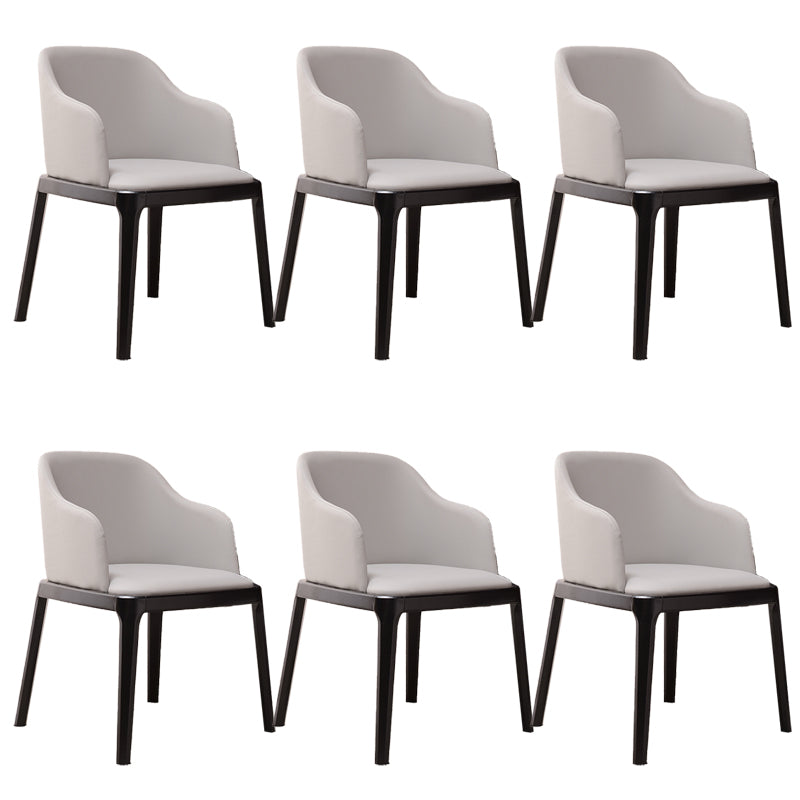 Modern Style Parsons Chairs Faux Leather Dining Chair for Dining Room