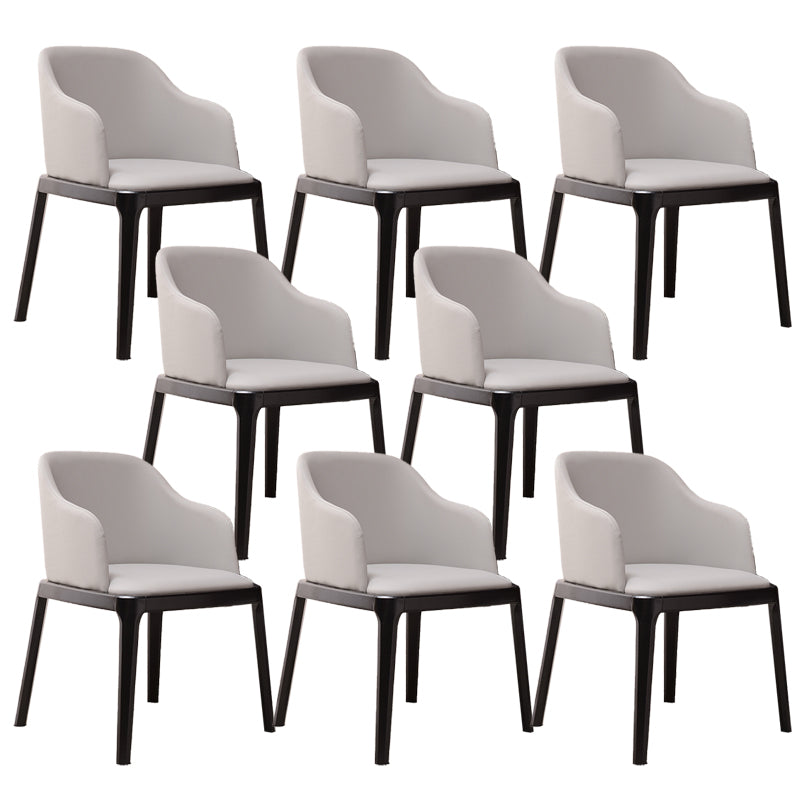Modern Style Parsons Chairs Faux Leather Dining Chair for Dining Room