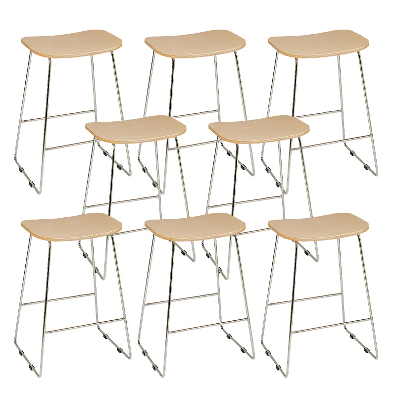Industrial Metal Counter Stools Saddle Seat Counter Stool for Living Room