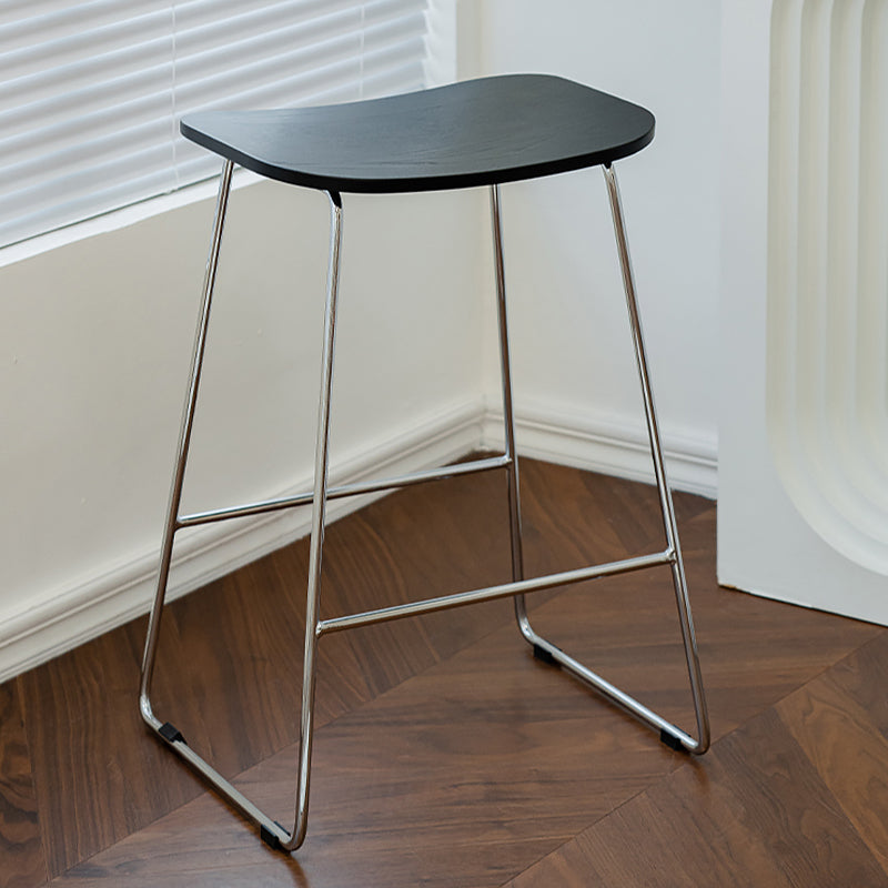 Industrial Metal Counter Stools Saddle Seat Counter Stool for Living Room