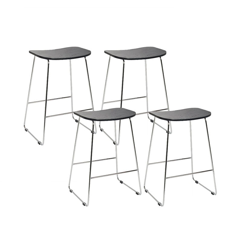 Industrial Metal Counter Stools Saddle Seat Counter Stool for Living Room