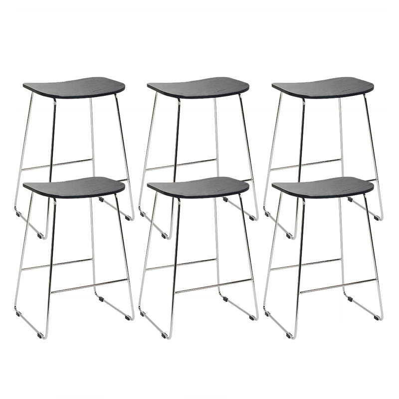 Industrial Metal Counter Stools Saddle Seat Counter Stool for Living Room