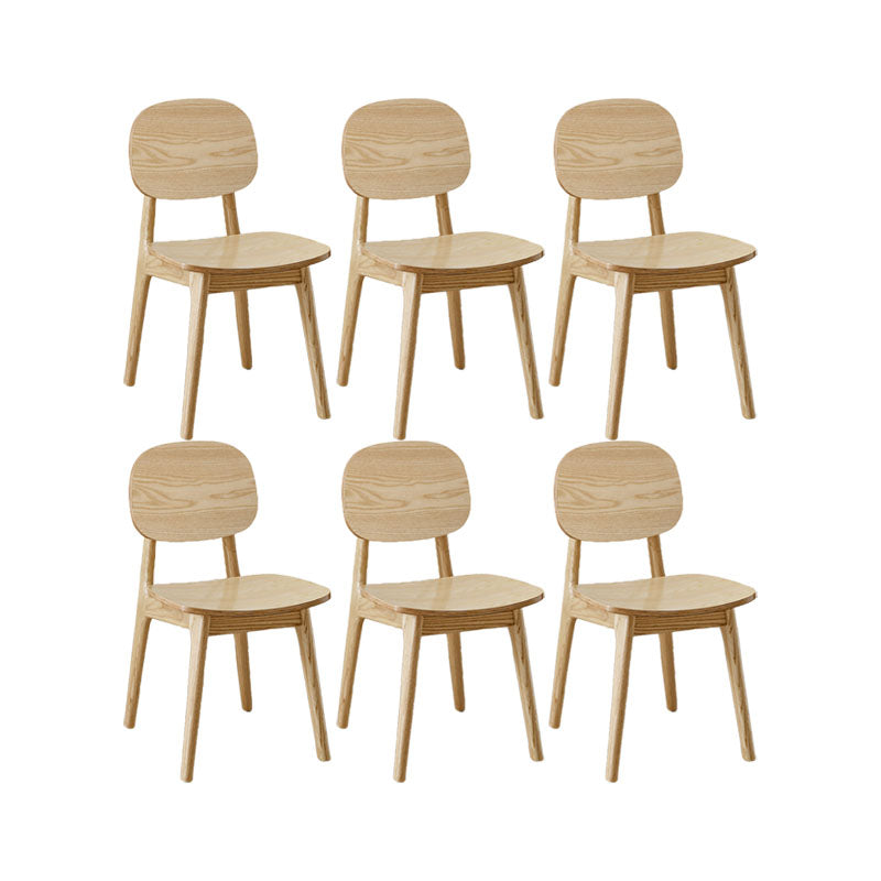 Solid Wood Dining Room Chairs Industrial Style Open Back Side Chair