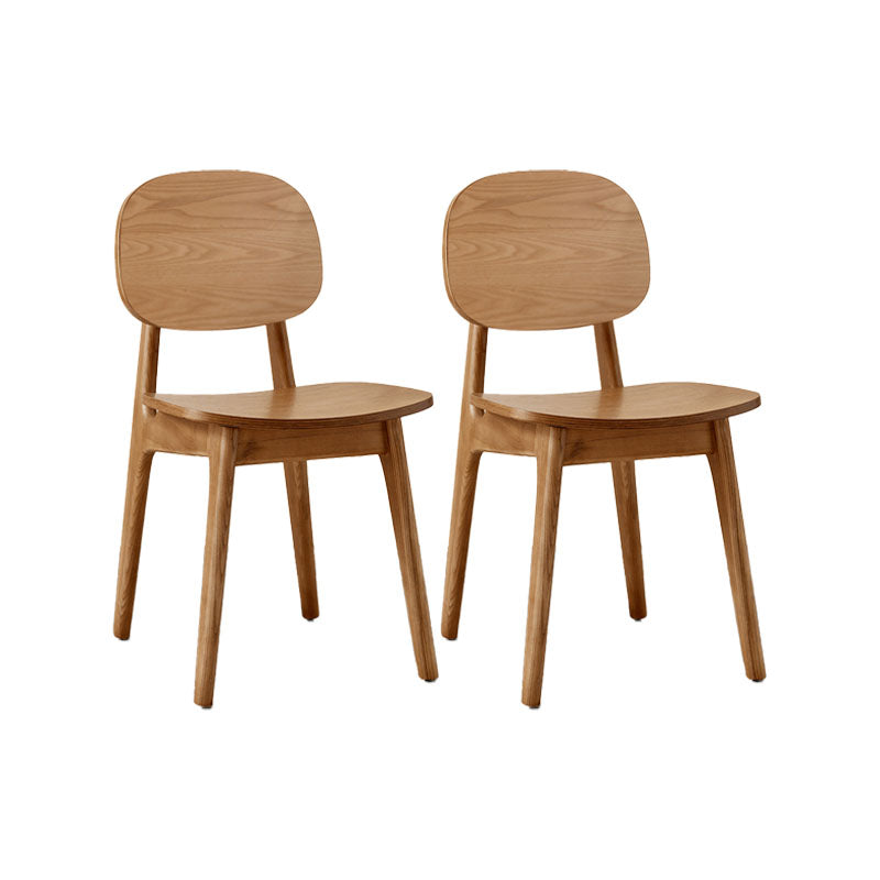 Solid Wood Dining Room Chairs Industrial Style Open Back Side Chair