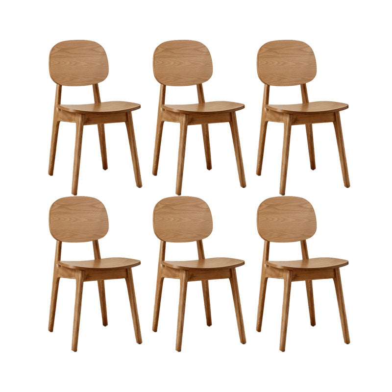Solid Wood Dining Room Chairs Industrial Style Open Back Side Chair