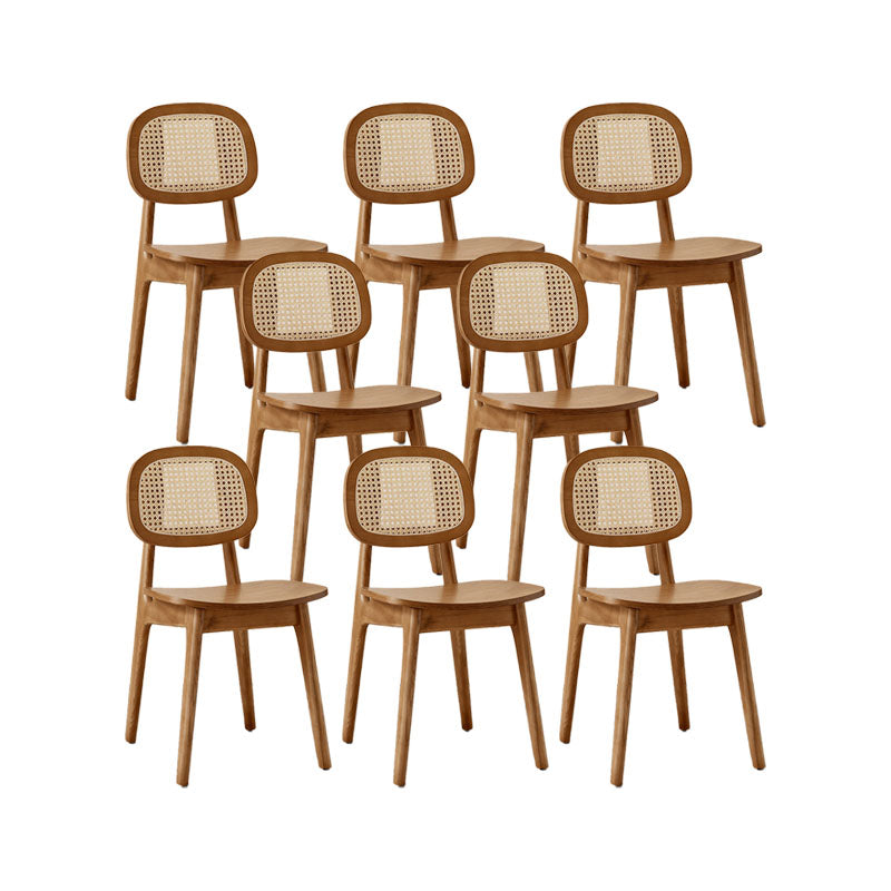 Solid Wood Dining Room Chairs Industrial Style Open Back Side Chair