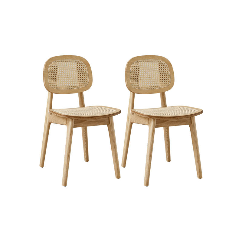 Solid Wood Dining Room Chairs Industrial Style Open Back Side Chair