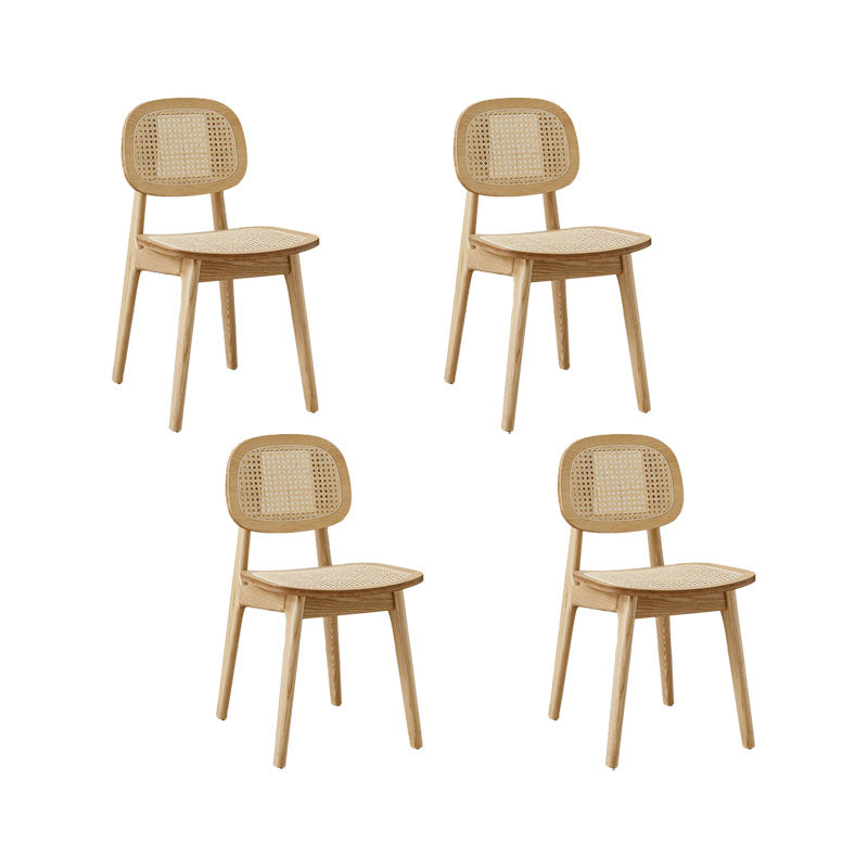 Solid Wood Dining Room Chairs Industrial Style Open Back Side Chair