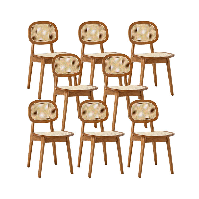 Solid Wood Dining Room Chairs Industrial Style Open Back Side Chair