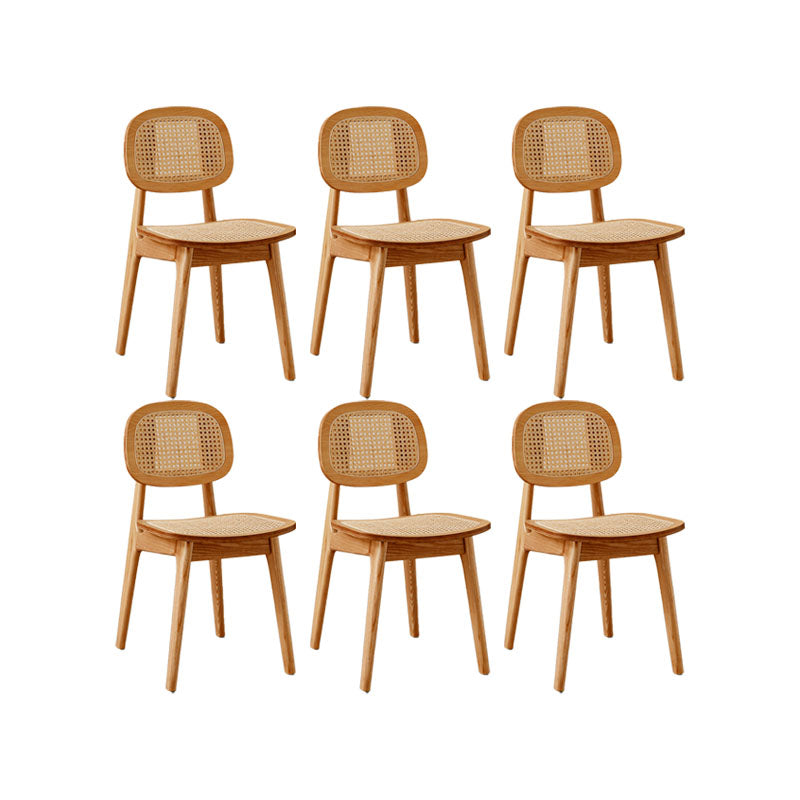 Solid Wood Dining Room Chairs Industrial Style Open Back Side Chair