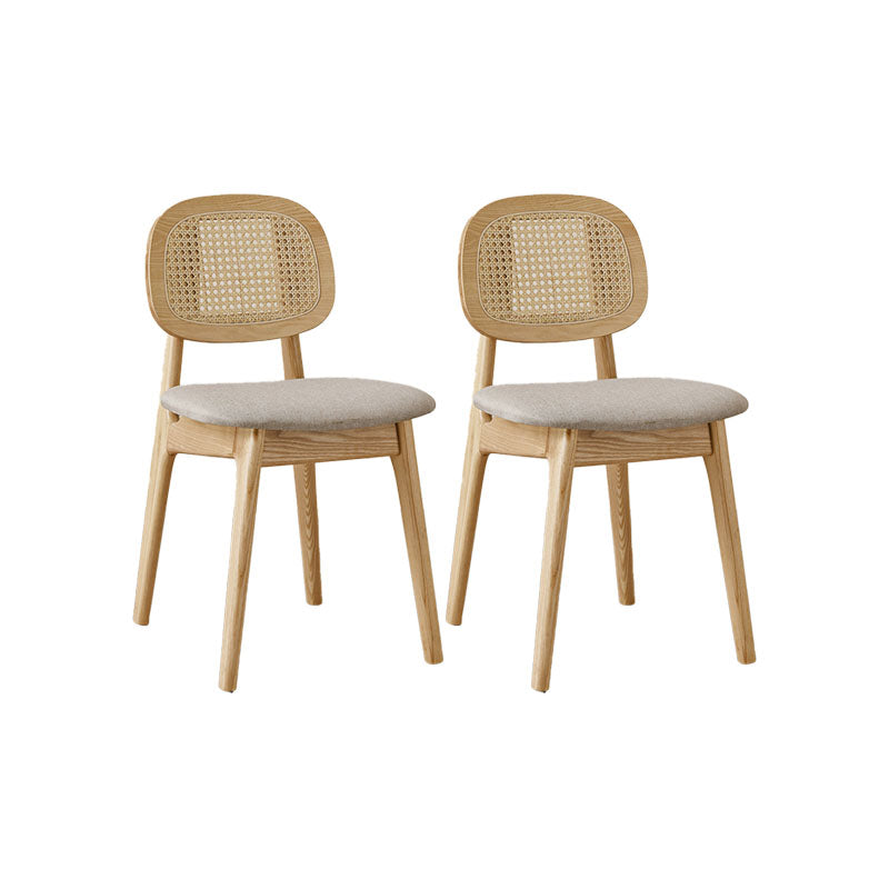 Solid Wood Dining Room Chairs Industrial Style Open Back Side Chair