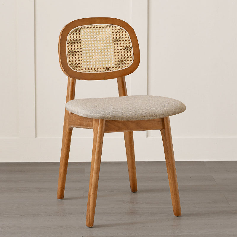 Solid Wood Dining Room Chairs Industrial Style Open Back Side Chair