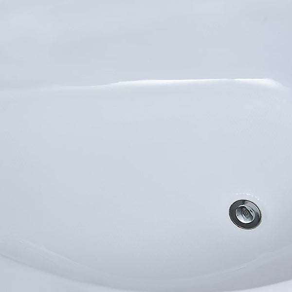 Corner Soaking Acrylic Bathtub Antique Finish Back to Wall Bath Tub