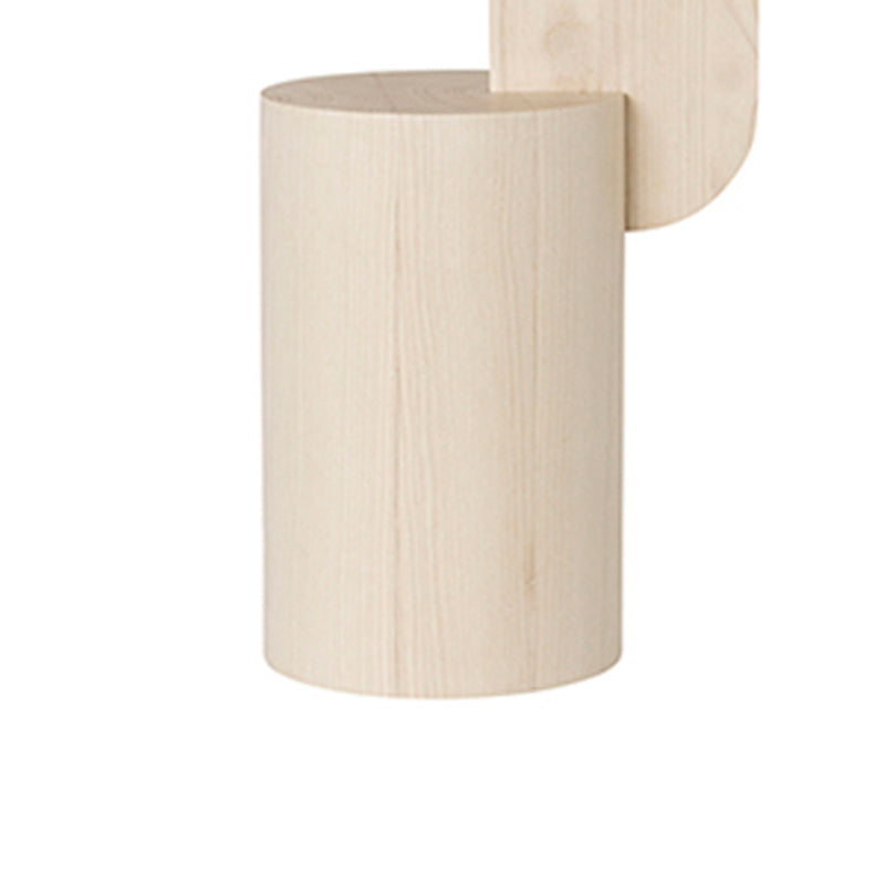 11" Wide Contemporary Corner Table Oval Storage Accent Side Table