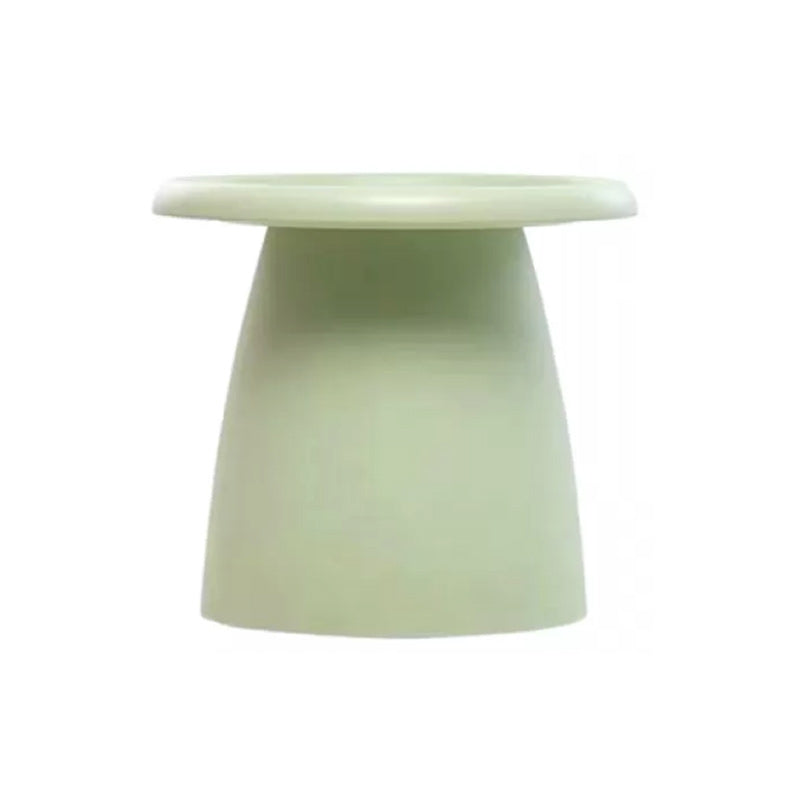 Glam Corner Table Plastic Round Pedestal Side End Snack Table