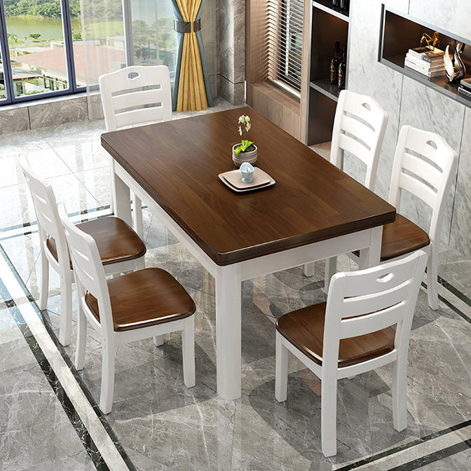 Solid Wood Dining Table Rectangle Dining Table for Dining Room