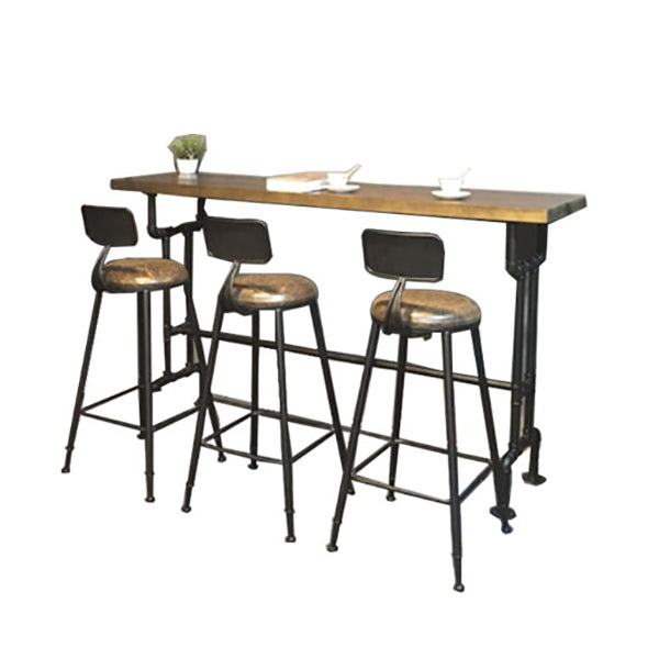 Industrial Bar Dining Table Cafe and Breakroom Bar Stool Table